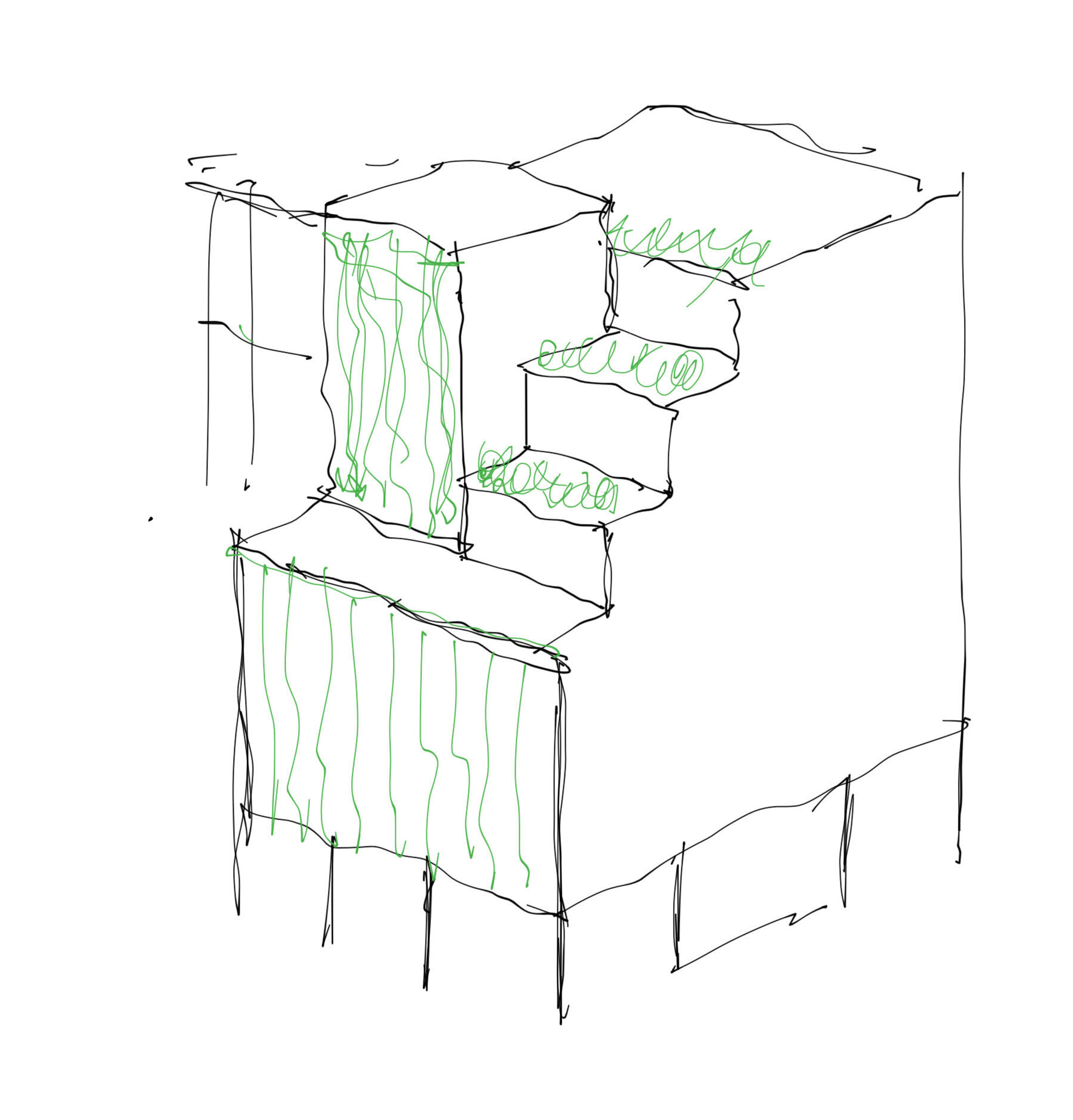 Blaesig Architkten Machtlfingerstrasse Skizze Fassade2