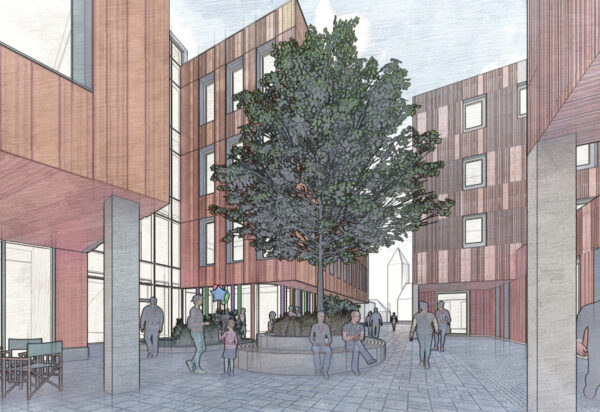Blaesig Architekten Kerschensteiner-Schule Delmenhorst Wettbewerb Visualisierung1