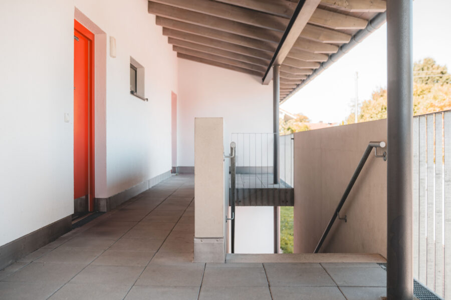 Blaesig Architekten Wohnungsbau Weihenlinden Aufgang
